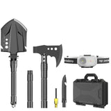 Darrahopens Tools > Other Tools > Hand Tools multifunctional entrenching shovel, axe set, outdoor camping, folding shovel, vehicle mounted tool, emergency kit, Australian outback, hiking tool, digging axe, bushcraft gear - Black - Size 7SD14-25JD In Australia - Darrahopens