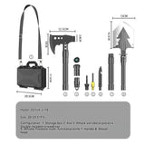 Darrahopens Tools > Other Tools > Hand Tools multifunctional entrenching shovel, axe set, outdoor camping, folding shovel, vehicle mounted tool, emergency kit, Australian outback, hiking tool, digging axe, bushcraft gear - Black - Size 7SD14-25JD In Australia - Darrahopens