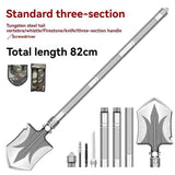 Darrahopens Tools > Other Tools > Hand Tools multifunctional military shovel, outdoor folding shovel, survival gear, heavy-duty spade, camping tool, hiking shovel, Australian outdoor gear, detachable shovel, emergency tool - Silver - Size 112CM In Australia - Darrahopens