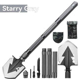 Darrahopens Tools > Other Tools > Hand Tools multifunctional military shovel, outdoor folding shovel, survival gear, heavy-duty spade, camping tool, hiking shovel, Australian outdoor gear, detachable shovel, emergency tool - Silver - Size 78CM In Australia - Darrahopens