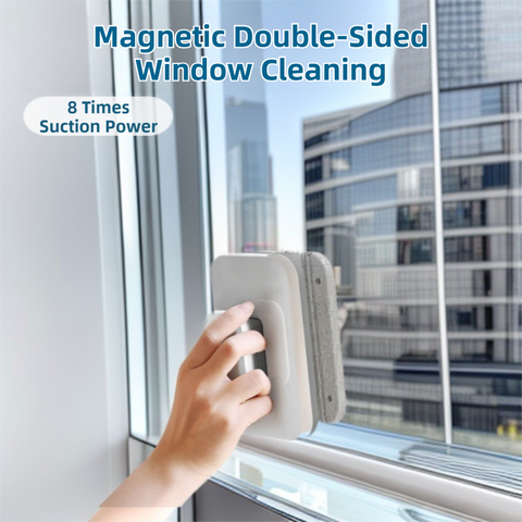 Darrahopens Tools > Other Tools > Hand Tools One Pair Magnetic Double-Sided Window Cleaner for 3-10mm Glass - Professional Glass Scrubber with 8X Strong Suction Power & Safety Rope