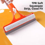 Darrahopens Tools > Other Tools > Hand Tools Orange 2-in-1 for  Window Squeegee with Built-in Sprayer, Silicone Glass Cleaner Scraper with Sponge Wiper Shower Mirrors Cars, Streak- Cleaning Tool. In Australia - Darrahopens