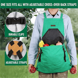 Darrahopens Tools > Other Tools > Hand Tools Oxford Cloth Multifunctional Gardening Apron, Thickened Durable Lightweight Large Pocket, Back Cross Straps Unisex(GREEN)