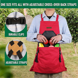Darrahopens Tools > Other Tools > Hand Tools Oxford Cloth Multifunctional Gardening Apron, Thickened Durable Lightweight Large Pocket, Back Cross Straps Unisex(YELLOW)