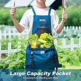 Darrahopens Tools > Other Tools > Hand Tools Oxford Cloth Waterproof Gardening Apron, Large Capacity Kangaroo Pocket, Cross Back Straps Comfortable, Great Helper for Picking and Weeding(dark blue)