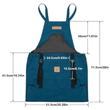 Darrahopens Tools > Other Tools > Hand Tools Oxford Cloth Waterproof Gardening Apron, Large Capacity Kangaroo Pocket, Cross Back Straps Comfortable, Great Helper for Picking and Weeding(grey)