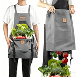 Darrahopens Tools > Other Tools > Hand Tools Oxford Cloth Waterproof Gardening Apron, Large Capacity Kangaroo Pocket, Cross Back Straps Comfortable, Great Helper for Picking and Weeding(pitch green)