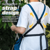 Darrahopens Tools > Other Tools > Hand Tools Oxford Cloth Waterproof Gardening Apron, Large Capacity Kangaroo Pocket, Cross Back Straps Comfortable, Great Helper for Picking and Weeding(pitch green)