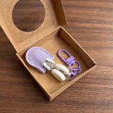 Darrahopens Tools > Other Tools > Hand Tools Purple Ultra-Portable Mini Precision Scissors Set - Compact 7cm Craft Snips with Safety Cap, Leather Sheath, and Keychain Hook for Travel and DIY