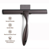 Darrahopens Tools > Other Tools > Hand Tools Silver Stainless Steel Glass Squeegee for Car Windshield & Countertop – 10 inch Hydrophobic Window Cleaner & Squeegee Blade with Adhesive Holder Hook