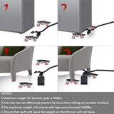 Darrahopens Tools > Other Tools > Hand Tools Small Furniture-Dolly-Furniture-Movers with-5-Wheels, Furniture Sliders Lifters Tool Set for Moving Heavy Duty, Furniture Dollies - Black-red In Australia - Darrahopens