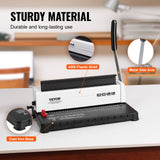 Darrahopens Tools > Other Tools > Hand Tools VEVOR Coil Spiral Binding Machine, Manual Book Maker 34-Holes Binding 120 Sheets, Punch Binder with Adjustable Side Margin, for Letter Size, A4, A5