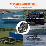 Darrahopens Tools > Other Tools > Hand Tools VEVOR Hand Winch, 725.7 kg Pulling Capacity, Boat Trailer Winch Heavy Duty Rope Crank with 10 m Polyester Strap and Two-Way Ratchet, Manual Operated Hand Crank Winch for Trailer, Boat or ATV Towing
