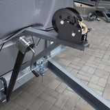 Darrahopens Tools > Other Tools > Hand Tools VEVOR Hand Winch, 725.7 kg Pulling Capacity, Boat Trailer Winch Heavy Duty Rope Crank with 10 m Polyester Strap and Two-Way Ratchet, Manual Operated Hand Crank Winch for Trailer, Boat or ATV Towing
