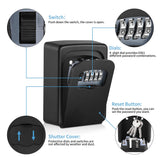 Darrahopens Tools > Other Tools > Hand Tools Wall-mounted Key Lock Box, Outdoor 4-Digit Weatherproof Lock Box, Large Capacity Lock Box for 5 Keys, Key Safe Storage Box, Indoor & Outdoor Garage Resettable Combination Lock Box