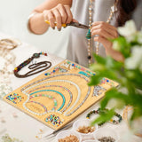 Darrahopens Tools > Other Tools > Hand Tools Wooden Beading Board DIY Bracelet Anklet String Design Bead Decoration Plate