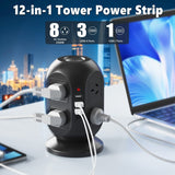 Darrahopens Tools > Other Tools > Power & Electrical Supplies 12-in-1 Tower Power Strip with USB