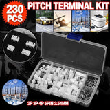Darrahopens Tools > Other Tools > Power & Electrical Supplies 230PCS/Box XH 2.54 2p 3p 4p 5pin 2.54mm Pitch Terminal Kit JST Connector C3