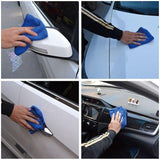 Darrahopens Tools > Other Tools > Power & Electrical Supplies 50PCS Blue Microfibre Car Cleaning Cloths 30x30cm Wash Dry Polish Towel Set