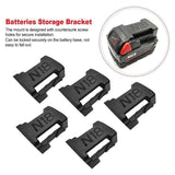 Darrahopens Tools > Other Tools > Power & Electrical Supplies 5Pcs Battery Mount Holder Stand For Milwaukee M18 18V Tool Battery Accessories - Black