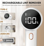 Darrahopens Tools > Other Tools > Power & Electrical Supplies Electric lint remover - Rechargeable lint shaver - With LED display - 3 speeds - Sweater depiller - black