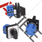 Darrahopens Tools > Other Tools > Power & Electrical Supplies Rotary Cam Switch 20A 3 Position 8 Terminal Universal 690V Compatible with Universal Applications