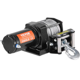 Darrahopens Tools > Other Tools > Power & Electrical Supplies VEVOR Electric Winch, 1361 kg Line Pull Capacity, 12V DC ATV/UTV Winch with Φ0.5 x 1188.7 cm 7 Strands Steel Cable Roller Fairlead Wired Remote Control, IP55 Waterproof for Towing UTV ATV Off-Road