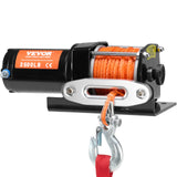Darrahopens Tools > Other Tools > Power & Electrical Supplies VEVOR Electric Winch, 1588 kg Line Pull Capacity, 12V DC ATV Winch with Φ0.5 x 1188.7 cm 12 Strands Synthetic Rope Aluminum Fairlead Wired Remote Control, IP55 Waterproof for Towing ATV Boat