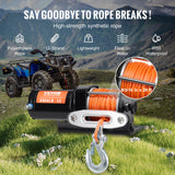 Darrahopens Tools > Other Tools > Power & Electrical Supplies VEVOR Electric Winch, 1588 kg Line Pull Capacity, 12V DC ATV Winch with Φ0.5 x 1188.7 cm 12 Strands Synthetic Rope Aluminum Fairlead Wired Remote Control, IP55 Waterproof for Towing ATV Boat