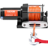 Darrahopens Tools > Other Tools > Power & Electrical Supplies VEVOR Electric Winch, 1588 kg Line Pull Capacity, 12V DC ATV Winch with Φ0.5 x 1188.7 cm 12 Strands Synthetic Rope Aluminum Fairlead Wired Remote Control, IP55 Waterproof for Towing ATV Boat