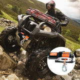 Darrahopens Tools > Other Tools > Power & Electrical Supplies VEVOR Electric Winch, 1588 kg Line Pull Capacity, 12V DC ATV Winch with Φ0.5 x 1188.7 cm 12 Strands Synthetic Rope Aluminum Fairlead Wired Remote Control, IP55 Waterproof for Towing ATV Boat
