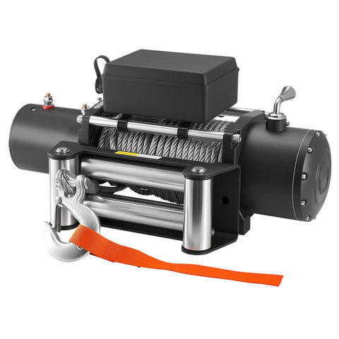Darrahopens Tools > Other Tools > Power & Electrical Supplies VEVOR Electric Winch, 5400 kg Load Capacity, 12V DC Truck Winch with Φ9.1 mm x 24 m Steel Rope, Wireless & Wired Remote Control, IP55 Waterproof for Towing SUV Jeep Trailer Boat Off-Road Vehicle