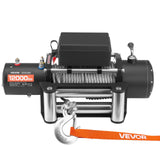 Darrahopens Tools > Other Tools > Power & Electrical Supplies VEVOR Electric Winch, 5400 kg Load Capacity, 12V DC Truck Winch with Φ9.1 mm x 24 m Steel Rope, Wireless & Wired Remote Control, IP55 Waterproof for Towing SUV Jeep Trailer Boat Off-Road Vehicle