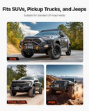 Darrahopens Tools > Other Tools > Power & Electrical Supplies VEVOR Electric Winch, 5400 kg Load Capacity, 12V DC Truck Winch with Φ9.1 mm x 24 m Steel Rope, Wireless & Wired Remote Control, IP55 Waterproof for Towing SUV Jeep Trailer Boat Off-Road Vehicle