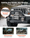 Darrahopens Tools > Other Tools > Power & Electrical Supplies VEVOR Electric Winch, 5400 kg Load Capacity, 12V DC Truck Winch with Φ9.1 mm x 26 m Steel Rope, Wireless & Wired Remote Control, Suitable for Towing SUV Jeep Trailer Boat Off-Road Vehicle