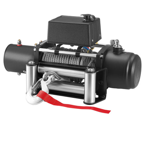 Darrahopens Tools > Other Tools > Power & Electrical Supplies VEVOR Electric Winch, 5400 kg Load Capacity, 12V DC Truck Winch with Φ9.1 mm x 26 m Steel Rope, Wireless & Wired Remote Control, Suitable for Towing SUV Jeep Trailer Boat Off-Road Vehicle