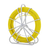Darrahopens Tools > Other Tools > Power & Electrical Supplies VEVOR Fish Tape Fiberglass, 150 m, 7.9 mm, Duct Rodder Fishtape Wire Puller, Cable Running Rod with Steel Reel Stand, 3 Pulling Heads, Fishing Tools for Walls and Electrical Conduit, Non-Conductive