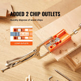 Darrahopens Tools > Other Tools > Power & Electrical Supplies VEVOR Pocket Hole Jig, 56 Pcs Mini Jig Pocket Hole System with C-clamp, Step Drill, Wrench, Drill Stop Ring, Square Drive Bit, and Screws, for DIY Carpentry Projects
