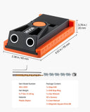 Darrahopens Tools > Other Tools > Power & Electrical Supplies VEVOR Pocket Hole Jig Kit, 12.7 to 38.1 mm Adjustable, Mini Jig Pocket Hole System with Step Drill, Hex Wrench, Drill Stop Ring, Square Drive Bit, and Screws, Reinforced Nylon Frame, for Woodworking