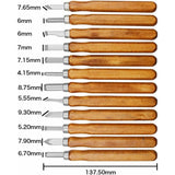 Darrahopens Tools > Other Tools > Putty Knives, Scrapers & Chisels 12 pcs Wood Carving Tool Kit - Professional Carving Chisels Knife Handle Carving Sculptures Expert Carpenter Beginners