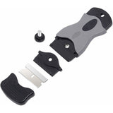 Darrahopens Tools > Other Tools > Putty Knives, Scrapers & Chisels 2 pcs Ceramic Hob Scraper With 10 Plastic Scrapers + 10 Metal Blades, Ceramic Hob Scraper For Removing Labels, Black