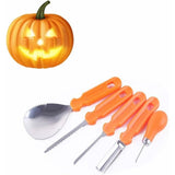 Darrahopens Tools > Other Tools > Putty Knives, Scrapers & Chisels 5 pcs Halloween Pumpkin Carving Tools Set Premium Quality Reusable Heavy Duty Stainless Steel Pumpkin Carving Tools For