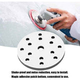 10 Pack Soft Sanding Pad, 15 Hole Soft Sponge Interface Pad, Diameter 150 mm