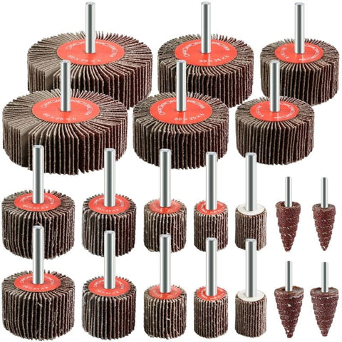 Darrahopens Tools > Other Tools > Sanding Accessories 20 pcs Abrasive Wheel 80 Grit Flap Disc For Brush Sanding Drill Accessories Polishing Wood Metal