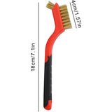 Darrahopens Tools > Other Tools > Sanding Accessories 3 pcs Wire Brushes Stainless Steel Brass Carbon Nylon Scrub Brushes For Cleaning Welding Slag Stripping Rust Dust