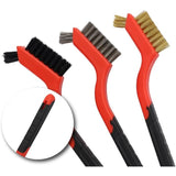 Darrahopens Tools > Other Tools > Sanding Accessories 3 pcs Wire Brushes Stainless Steel Brass Carbon Nylon Scrub Brushes For Cleaning Welding Slag Stripping Rust Dust