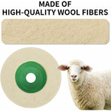 Darrahopens Tools > Other Tools > Sanding Accessories 4 Inch Wool Angle Grinder Discs Thicken Wear-Resistant Polishing Pads For Metal Marble Glass Mirror Polishing Effect 10