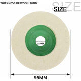 Darrahopens Tools > Other Tools > Sanding Accessories 4 Inch Wool Angle Grinder Discs Thicken Wear-Resistant Polishing Pads For Metal Marble Glass Mirror Polishing Effect 10