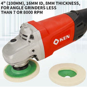 Darrahopens Tools > Other Tools > Sanding Accessories 4 Inch Wool Angle Grinder Discs Thicken Wear-Resistant Polishing Pads For Metal Marble Glass Mirror Polishing Effect 10