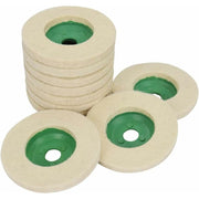 Darrahopens Tools > Other Tools > Sanding Accessories 4 Inch Wool Angle Grinder Discs Thicken Wear-Resistant Polishing Pads For Metal Marble Glass Mirror Polishing Effect 10
